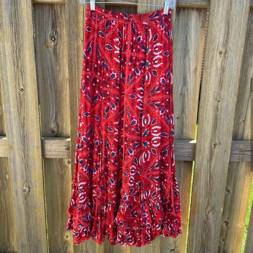 🦋Free People ruffle skirt🦋 - Picture 3 of 8